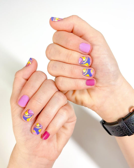 Juicy Swirls - Nail Polish Wraps