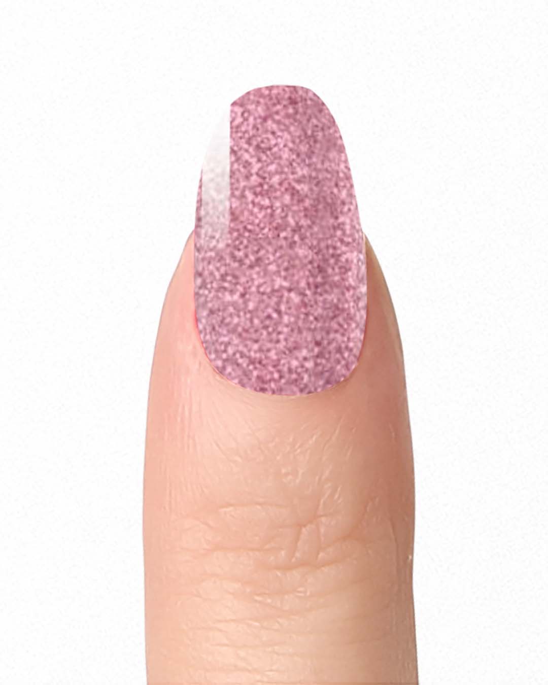 Dusty Pink Glitter - Nail Polish Wraps